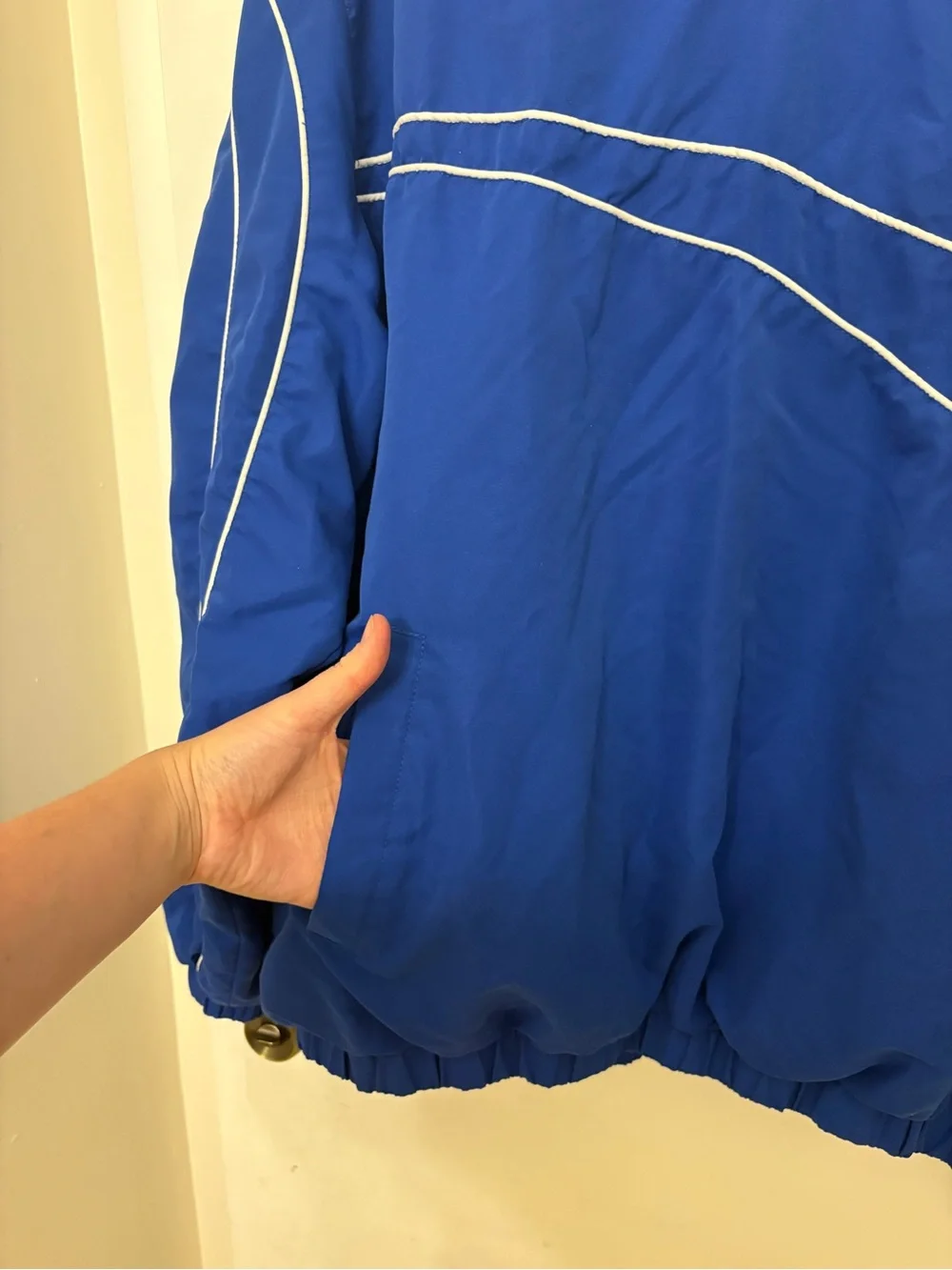 VTG Kentucky Wildcats Windbreaker Pullover XL 58 Sports Blue V-Neck Jacket NCAA